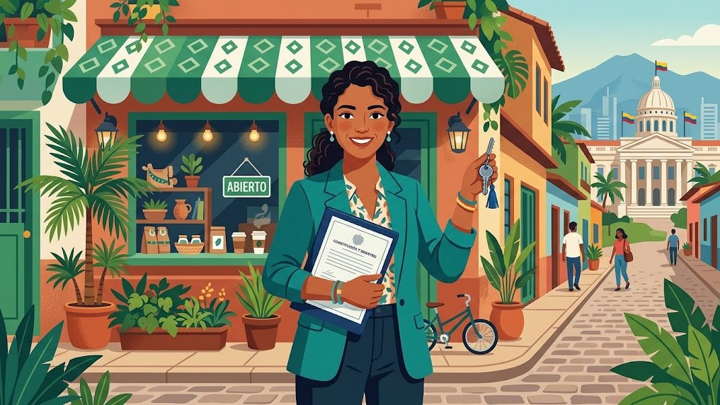 Emprendedora con los documentos para abrir una LLC con ITIN.