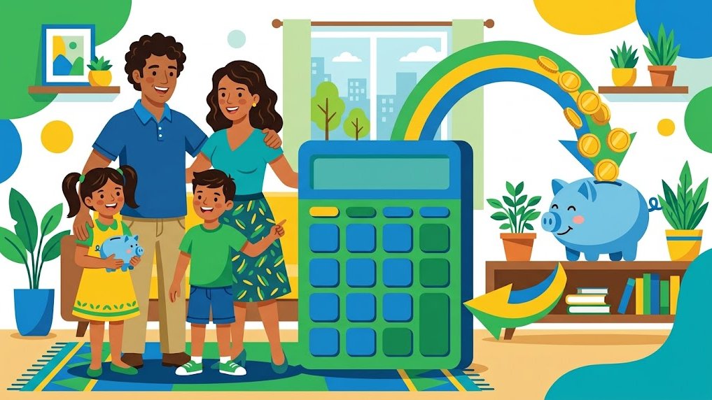 Familia que recupera dinero con los créditos fiscales para autónomos.