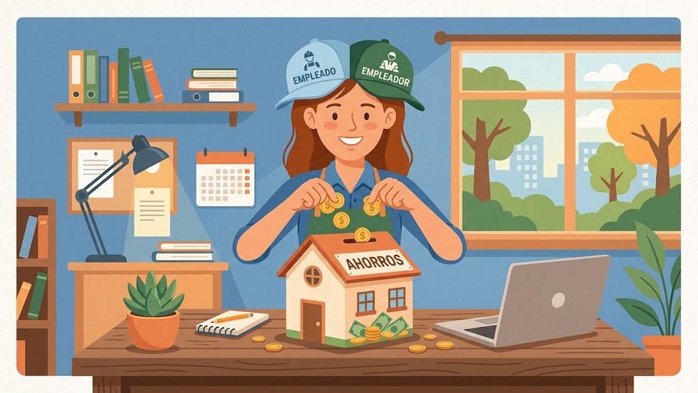 Persona que aporta como empleado y como empleador para explicar qué es un Solo 401(k).